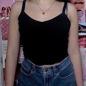 Topshop black cami top